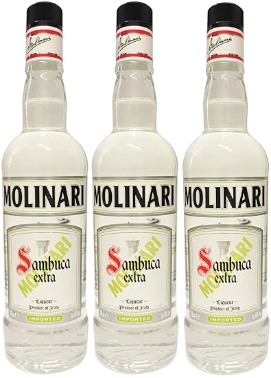 Sambuca MOLINARI Extra Liquore Italiano (3 X 0,7L) - Anis Likör - 40% Vol.