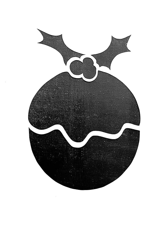 Janet and megans crafts: christmas pudding card Christmas Pudding Festive Wall Window Craft Stencil Template A4: Amazon