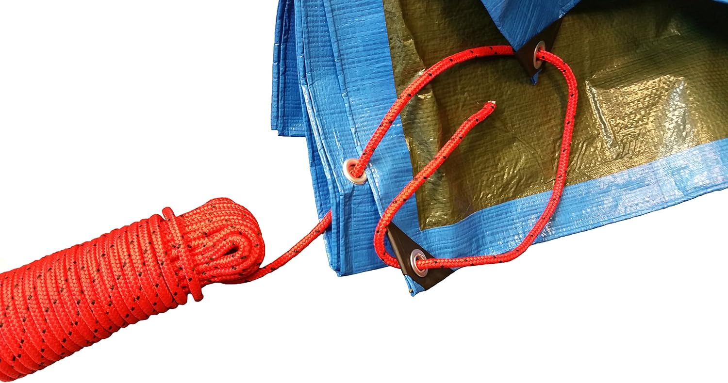 Rope 8 mm x 20 m, Polypropylene (PP) Rope, Mooring Rope, General Purpose Rope, Tethering Rope, Garden Rope, for Outdoor Use - Image 3