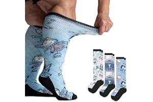 Viasox Snoopy 3 Pack Winter Diabetic Socks for Women & Men, EasyStretch Peanuts Collection