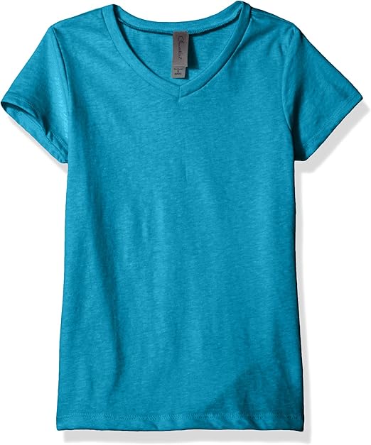 ladies blue v neck t shirt
