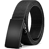 CHAOREN Nylon Ratchet Belts for Men - Adjustable Web Belt - Automatic Slide Buckle for Casual Golf Work