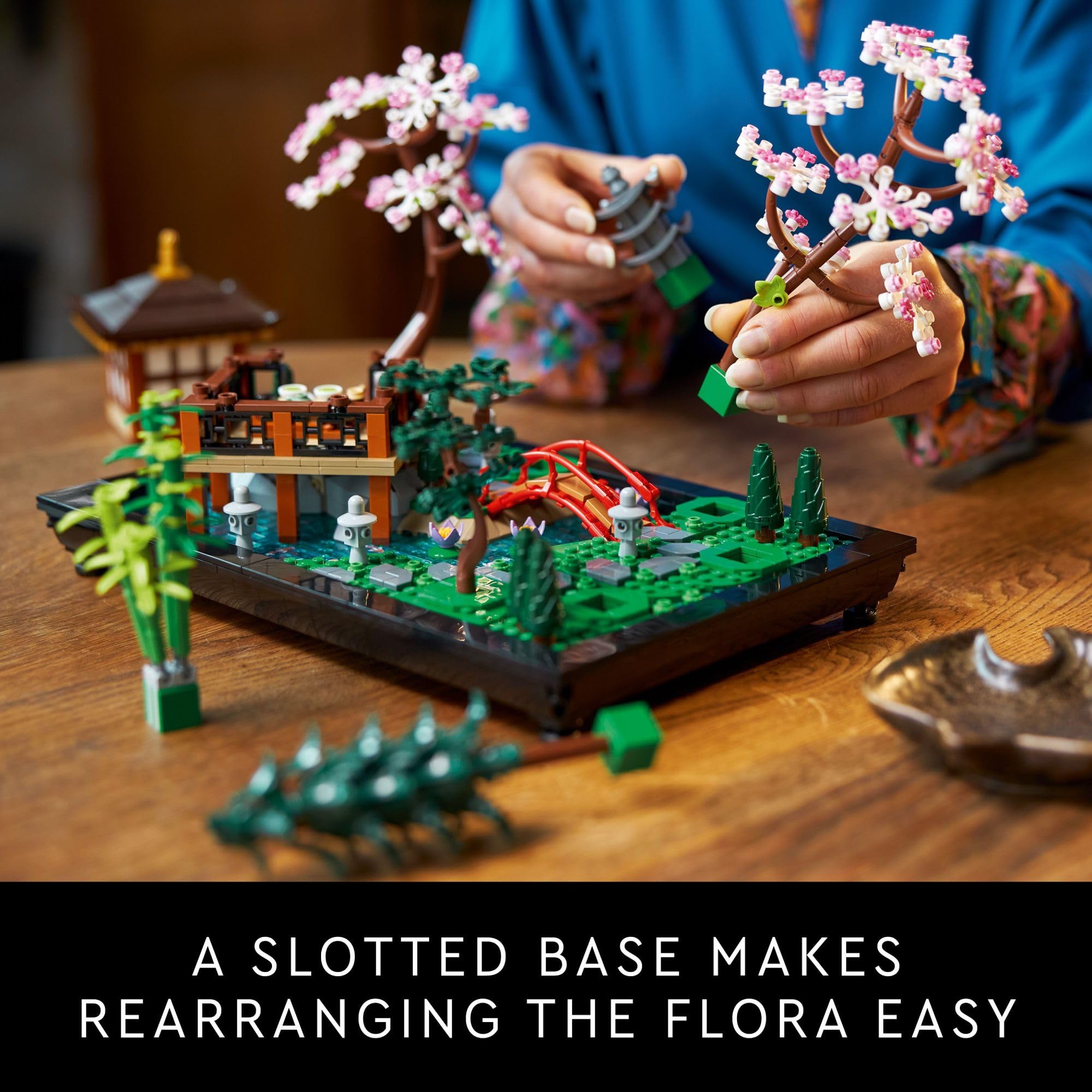 LEGO Icons Tranquil Garden Building Set - Detailed Japanese Zen Garden DIY Kit for Adults, Ages 18+ - Gift for Birthday - Building Block Set for Home Decor - 10315