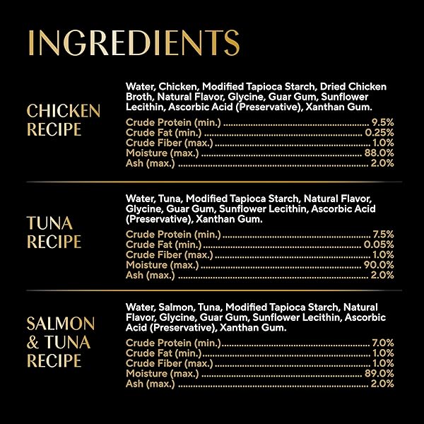 SHEBA BISQUE LICKABLE CAT TREATS & CAT FOOD TOPPERS, CHICKEN, TUNA AND SALMON RECIPES, 1.4 OZ. BOWLS, 24 COUNT