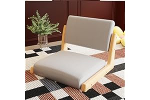 Barlezy Floor Chair with Back Support, Japanese Floor Seat Meditation Chair, Tatami Seats Accent Furniture, Legless Chairs Fl