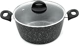 Blackmoor Classic 24cm Stock Pot 5L Non-Stick Induction Lids Glass