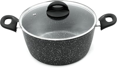 Blackmoor Classic 24cm Stock Pot 5L Non-Stick Induction Lids Glass