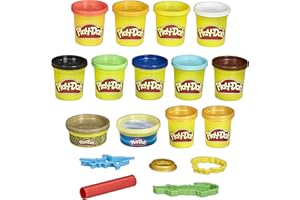 Play-Doh Pirate Theme 13-Pack of Non-Toxic Modeling Compound for Kids 3 Years and Up with 3 Cutter Shapes, Coin Mold, and Roller Tool (Amazon Exclusive)