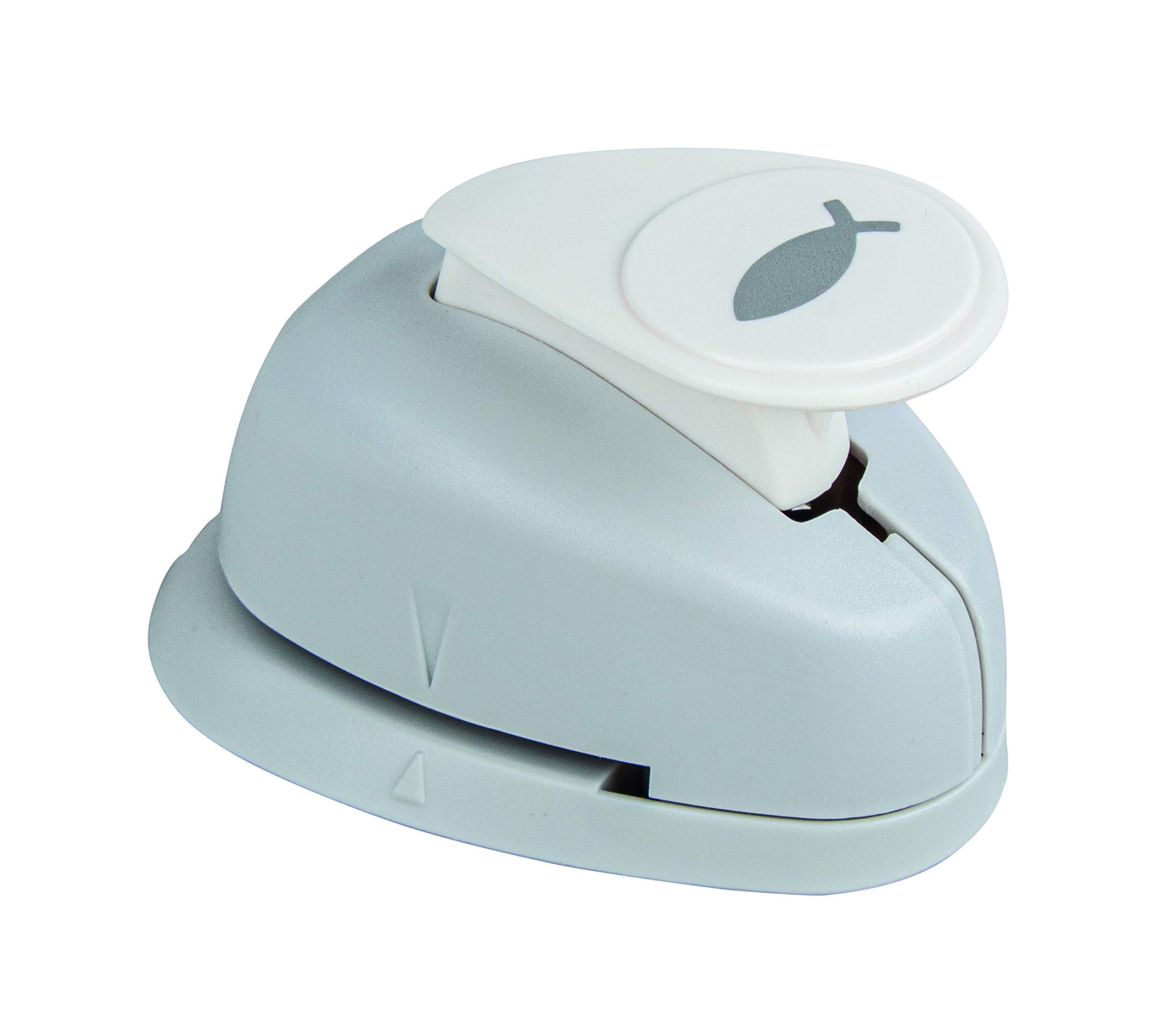 Rayher Paper Craft Punch Fish Design, Lever Punch for Card Making and Scrapbooking, 1.6cm, 5/8", 69100000