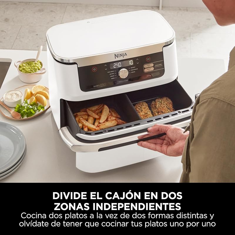 Foodi FlexDrawer, Freidora de Aire con Zona Flex, Blanco