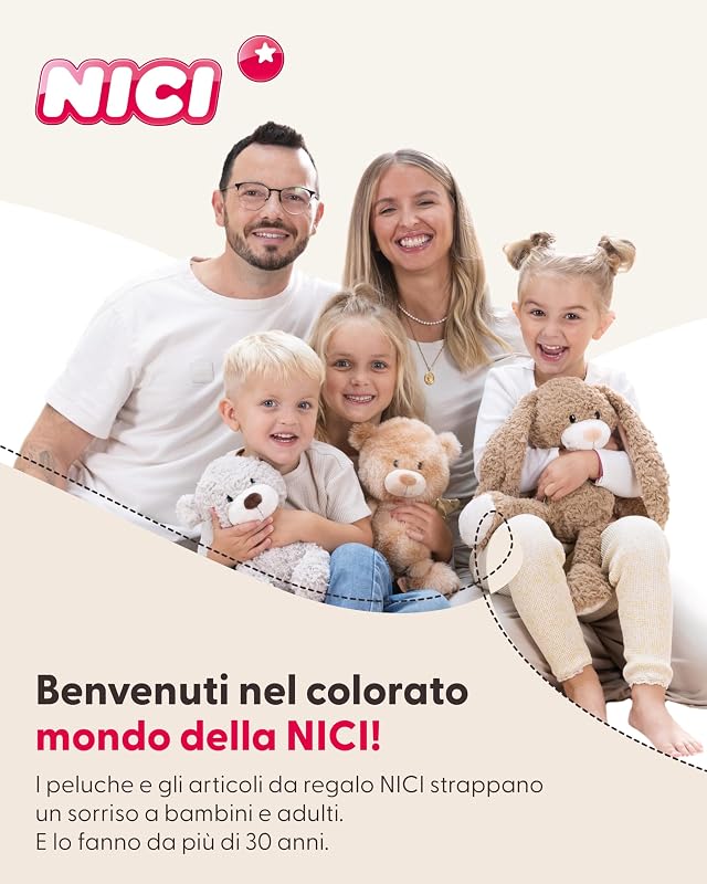 Coniglietto di peluche, 20 cm, beige - 62675