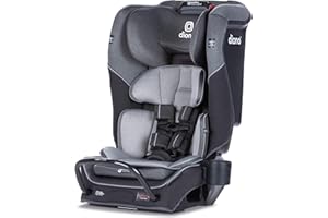 Diono Radian 3QX 4-in-1 Rear & Forward Facing Convertible Car Seat, Safe+ Engineering 3 Stage Infant Protection, 10 Years 1 Car Seat, Ultimate Protection, Slim Fit 3 Across, Gray Slate