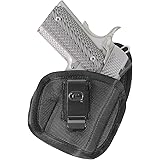 The Tempest Low Profile IWB Concealable Handgun Holster for Men & Women - Compact Thin Durable Inside The Waistband Conceal Carry Pistol Holster - Right/Left Hand Options