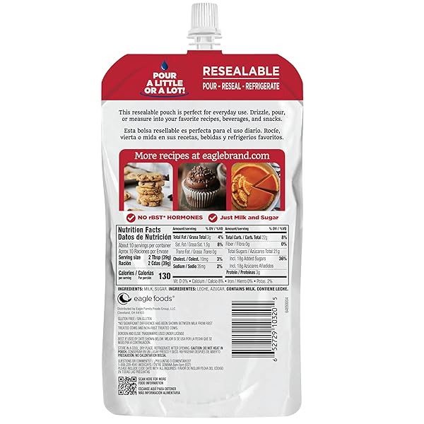 EAGLE BRANDS SWEETENED CONDENSED MILK POUCH 14OZ