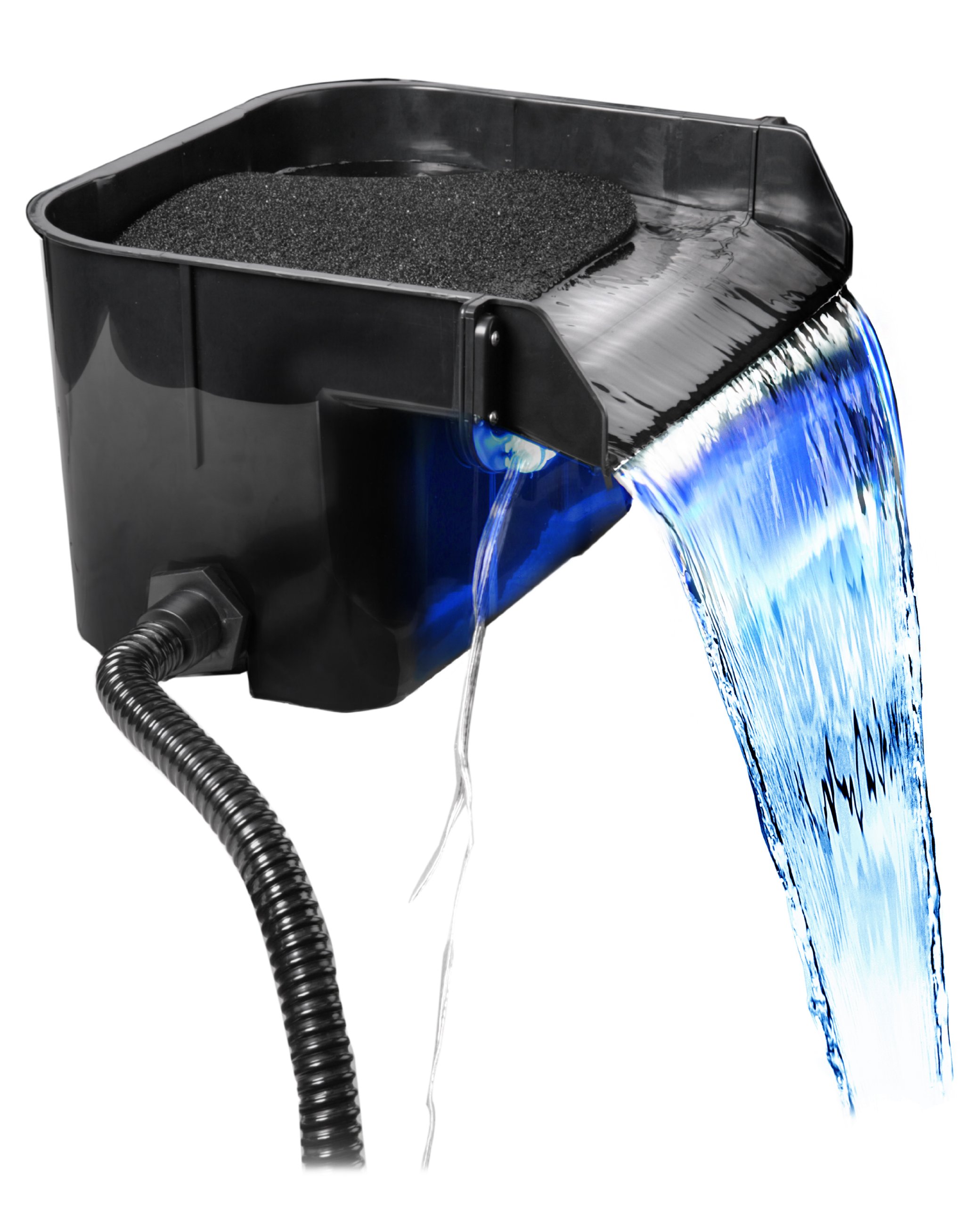 45.5cm Ravana Falls Acrylic Cascade Blade With Interchangeable Flow Plate and Blue LED Light Kit