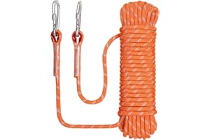 NorthPada 8/10/12mm x 5/10/20/30meter Static Rope Climbing Rope Marine Rope Anchor Rope Boat Rope Rappelling Rope Float Rope Tree Swing Rope Reflective