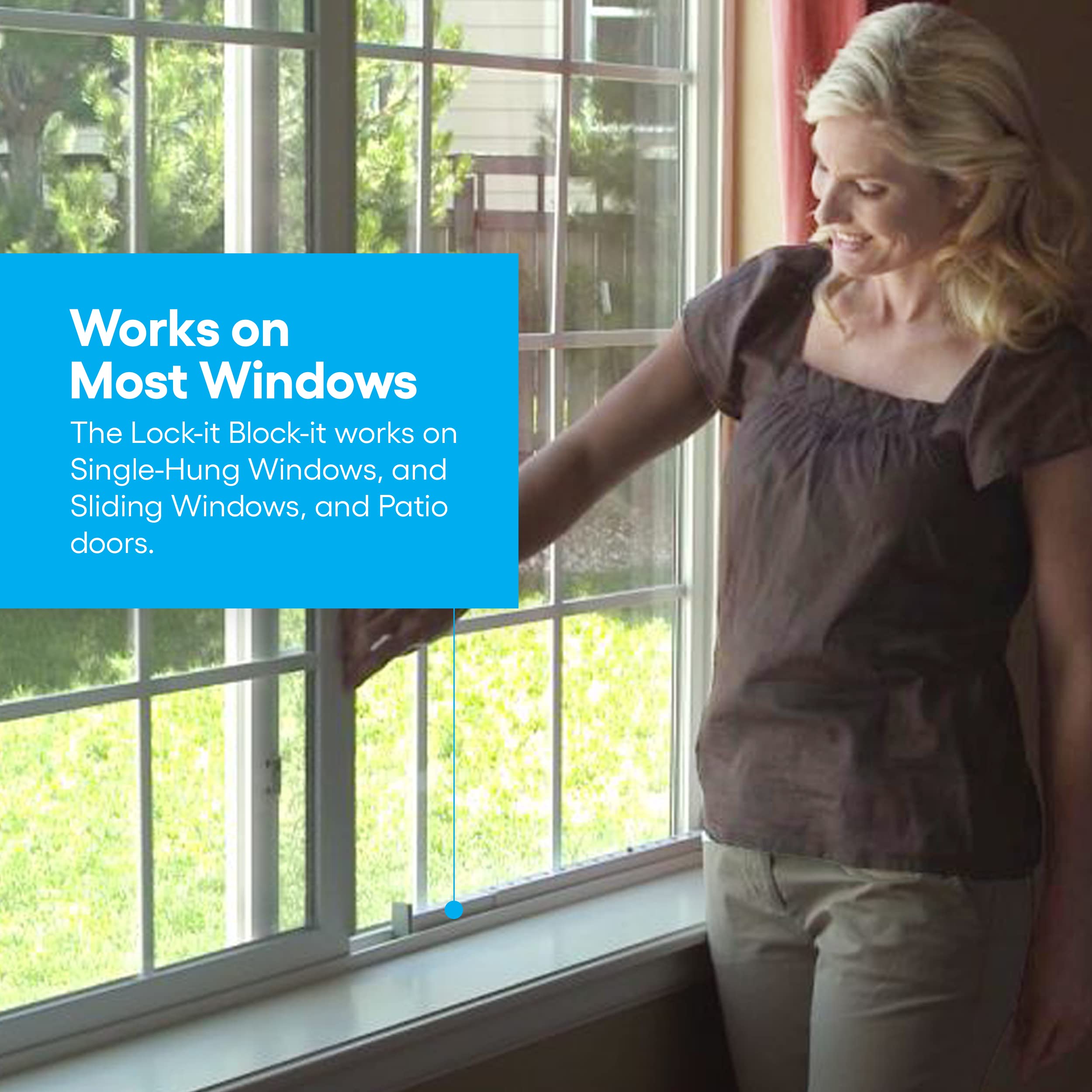 The Lockit Blockit Regular (2 Devices) Home Security Adjustable