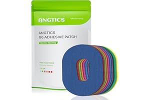ANGTICS Dexcom G6 Adhesive Patches Waterproof, 30 Pack Multicolor Overpatch for Dexcom G6, Premium Transparent G6 Overlay Patches, Hypoallergenic & Skin-friendly, Sensor is NOT Included