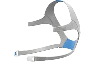 ResMed AirFit/AirTouch F20 Headgear - Replacement CPAP Headgear - Frame System & Full Face Cushion Not Included - Premium CPAP Accessories - Medium/Standard, Blue