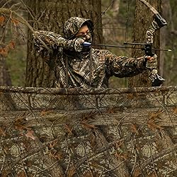 LOOGU Camo Netting, Duck Blinds Cover, Quiet Mesh