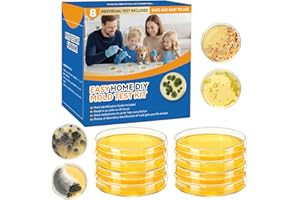NEWJMM Mold Test Kit for Home Detection: 8 Simple DIY Science Kits for Fastly Testing Home Surfaces & Air Quality Detector & HVAC Monitor Includes Detailed Identification Guide