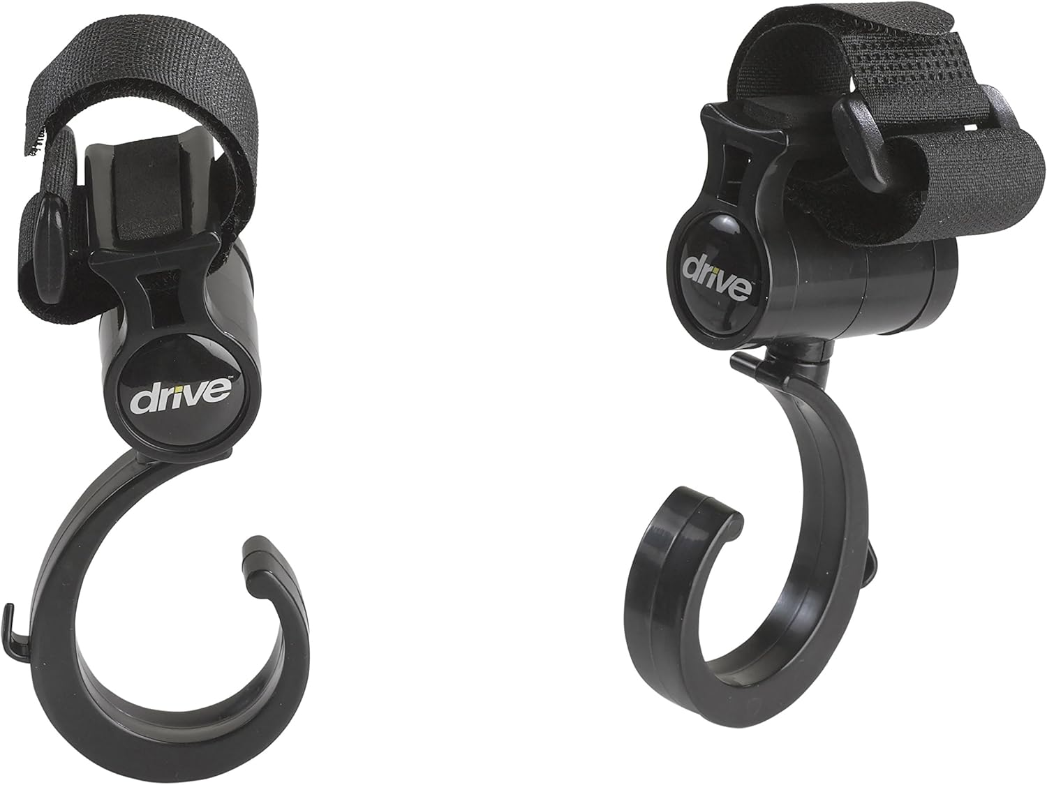 Drive Medical Walker Rollator Accessory Hooks, Black: Health & Personal Care