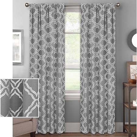 52x95 Grey Metallic Trellis Luxurious Foil Printing Contemporary