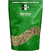 NPG Dried Honeysuckle Bulk 16 Oz, Jin Yin Hua, Natural Herbal Tea, Sweet Floral Aroma, Resealable Packaging, Versatile for Relaxing Teas, Traditional Dry Flower Tea