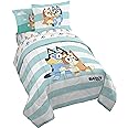 Jay Franco Bluey & Bingo 5 Piece Twin Size Bed Set - Includes Comforter & Sheet Set - Super Soft Kids Bedding Fade Resistant