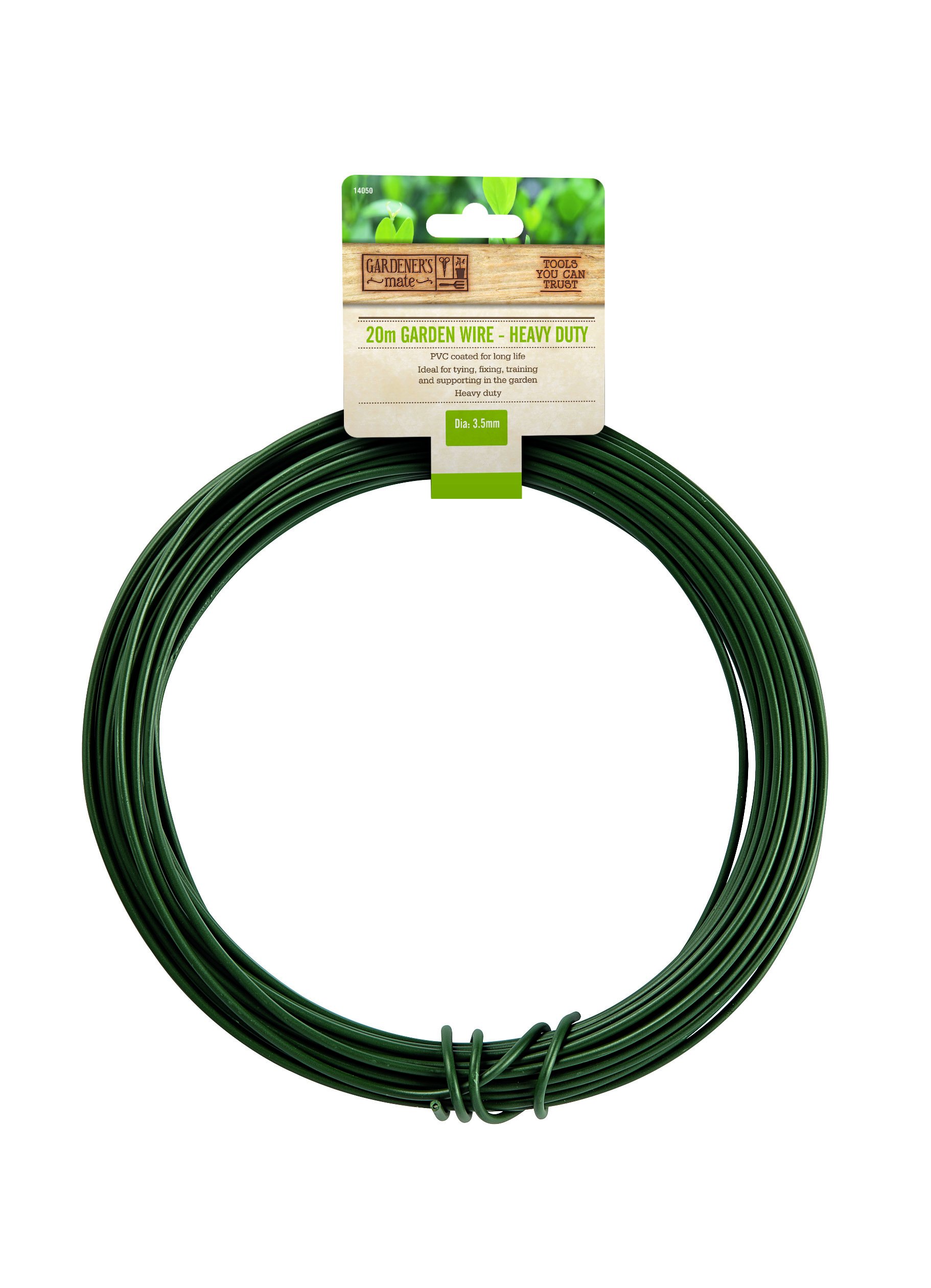 Gardener's Mate 14050 Garden Wire - Heavy Duty, Green, 30 m