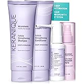 Keranique Hair Growth Treatment for Women - Minoxidil Regrowth System with Hydrating Shampoo, Conditioner, Volumizing Spray, and Hair Loss Treatment