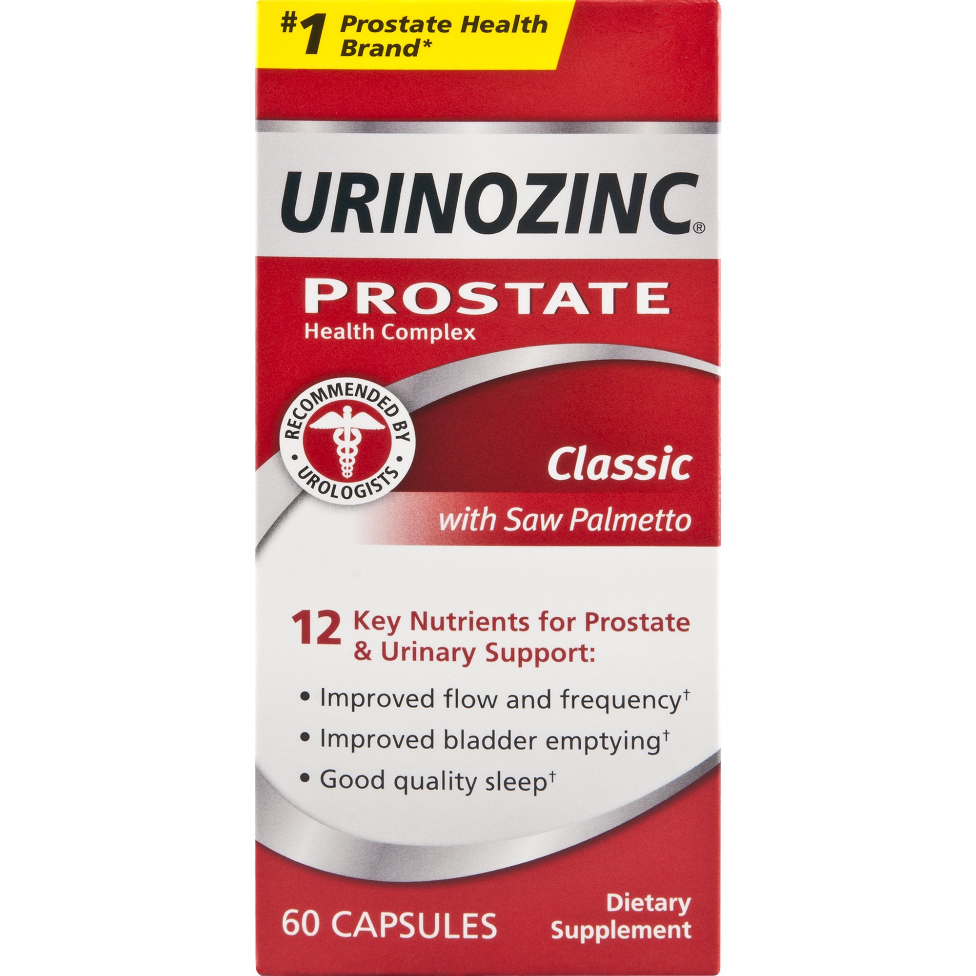 Urinozinc Prostate Classic Formula Health Supplement, 60 Capsules Saw