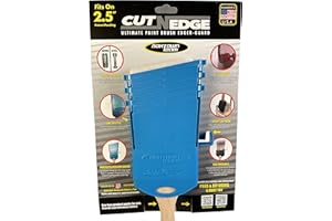 BOXTOWN TEAM Cut-N-Edge : Upgrade to Ultimate Paint Brush Edger and Guard. Multi-Purpose 6 in 1 Tool (Blue) | Paint Edger | Trim Edger | Paint Brush Cover (2.5 inch + Brush)