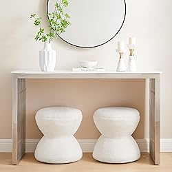 VANOMi Multi-Functional Boucle Ottoman, Vanity