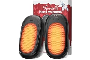 Levesolls Hand Warmers Rechargeable 2 Pack, Magnetic Electric Handwarmers Ultralight Portable, 3 Levels Heat, for Winter Warm