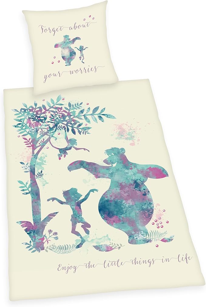 Herding DISNEY JUNGLE BOOK Bedding Set, Reversible Motif, Duvet Cover