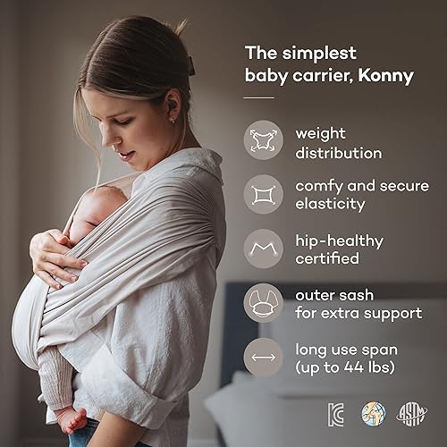 Konny Original Baby Carrier SoftBreeze Luxury Carrier Wrap, Easy