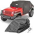 Quadratec Softbond 5-Layer Cab Cover - Fits Jeep Wrangler JLU 4-Door 2018-2023 - Jeep Cover Jeep Wrangler Cover Jeep Wrangler Rain Cover Jeep Rain Cover 4 Door - Includes storage tote - Fast-Dry Fabric