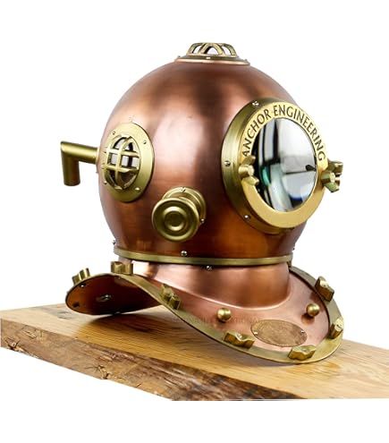 Decorative Antique Us Navy Deep Sea Marine Sca Scuba Reproduction Diving Helmet Divers Helmet Mark V Dh0089