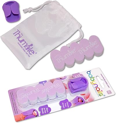 Thumble Baby Nails New Baby Pack – Wearable Baby Nail File Set 0 Months+