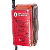 Safeguard Medical Tactical Mechanical Tourniquet, Orange, Pack of 1 | Massive Hemorrhage Control Device for Extremeties, 2-Inch Wide Strap, Easy to Apply, Dual Locking Mechanisms