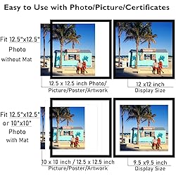 JCJMY 6 Pack 12.5x12.5 Record Frame with 10x10 Mat