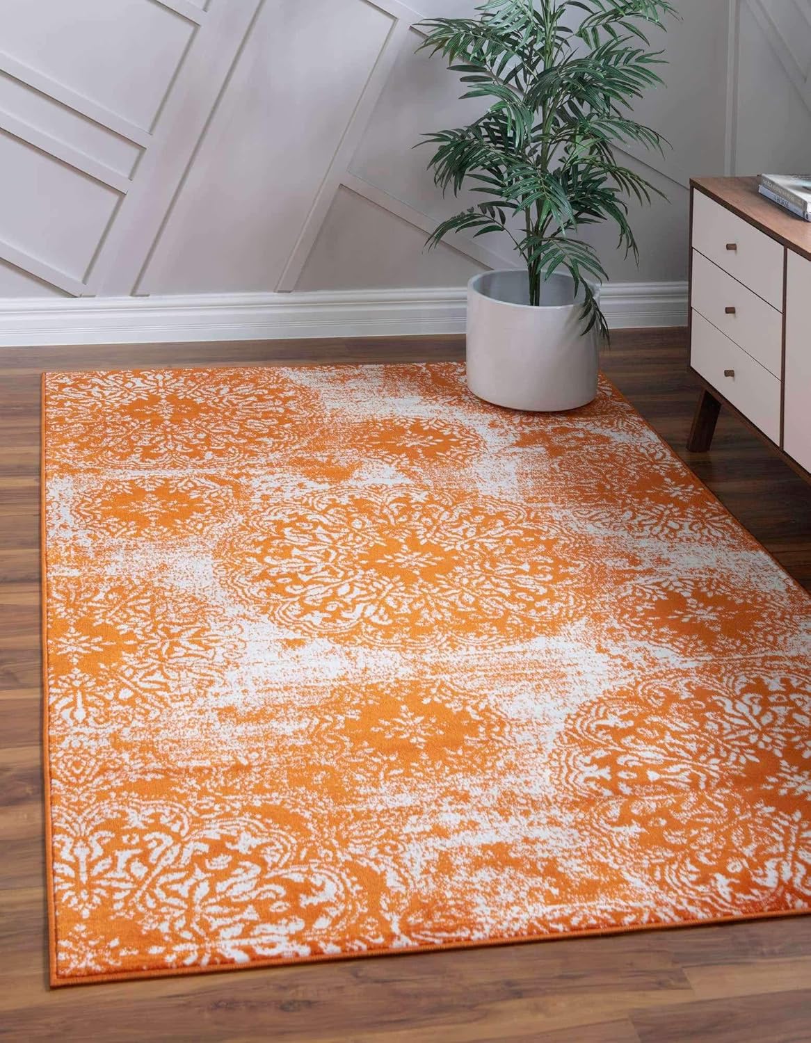 Unique Loom Sofia Traditional Area Rug, 7' 0 x 10' 0, Orange