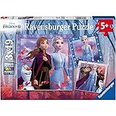 Ravensburger Disney Frozen 2 Jigsaw Puzzles - Vibrant 3-in-1 Value Set | Each Box Contains 3 Unique 49-Piece Puzzles | Crafted Ideal for Kids | Sustainable Forestry Materials
