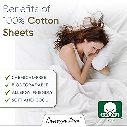 Carressa Linen 100% Egyptian Cotton Deep Pocket