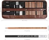 Yordawn Drawing Pencils Set Sketch Kit 29 Pack with Case Graphite Charcoal view 6