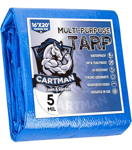 Dry Top Multi-Purpose Economy Poly Tarp, 16x20 Feet, Blue - Amazon.com