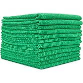 The Rag Company - All-Purpose Microfiber Terry Cleaning Towels - Commercial Grade, Highly Absorbent, Lint-Free, Streak-Free, 