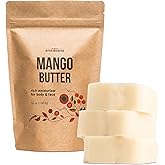 Better Shea Butter Mango Butter 100% Natural Skin Moisturizer, 1 LB Block