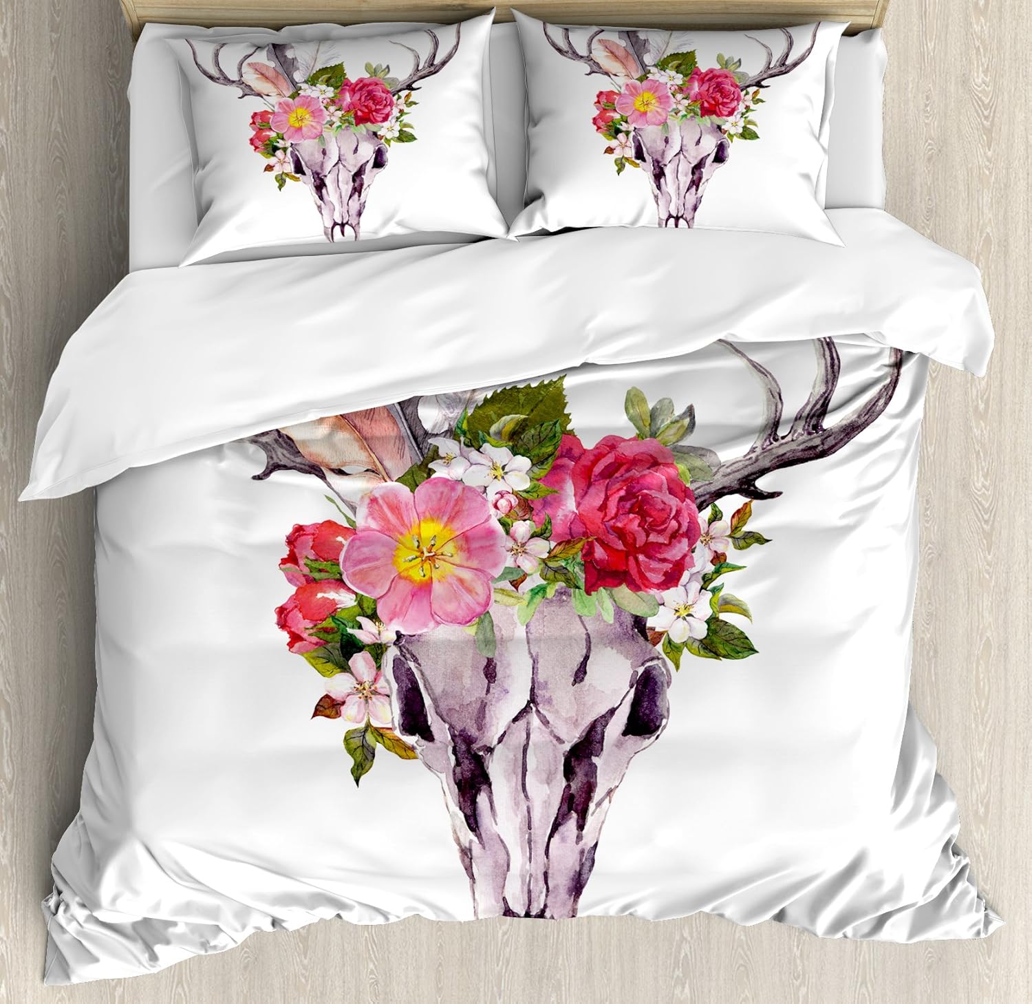 Best Deer Skull Duvet Bedding King